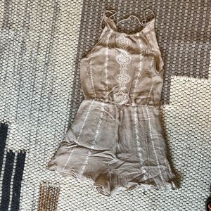 Nordstrom Embroidered high neck Lush romper